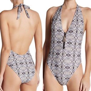 RACHEL ROY 🐅 Halter One Piece Swimsuit